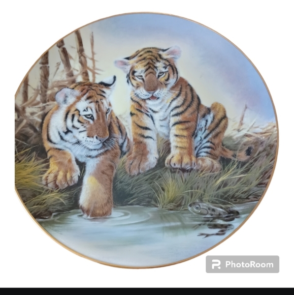 Collectors Tiger plates 2 plates included - Picture 2 of 6
